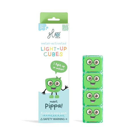 Glo Pals Light Up Cubes Water-Activated 4PK - Pippa