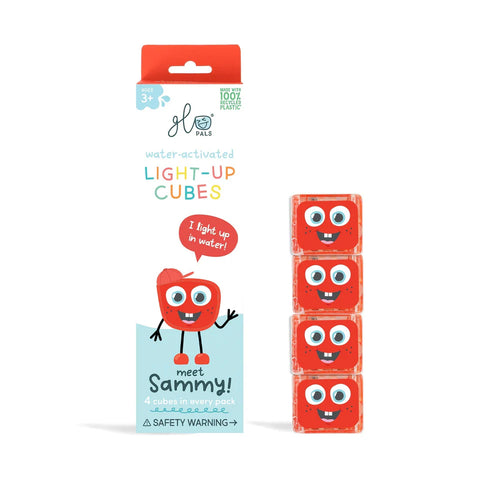 Glo Pals Light Up Cubes Water-Activated 4PK - Sammy