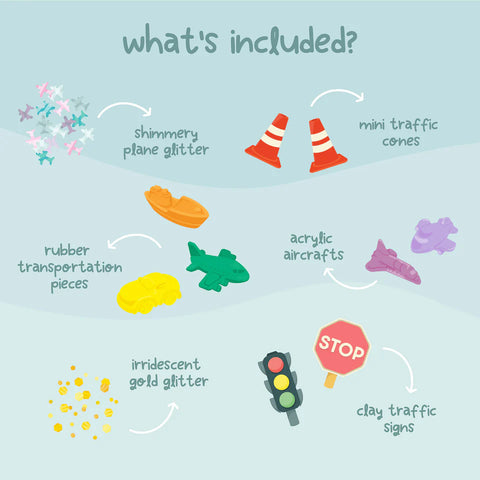 Glo Pals Sensory Play Fun Fillers - Wheely Fun