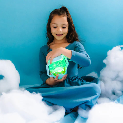 Glo Pals Sensory Play Jar - Frosty Fun Light Blue