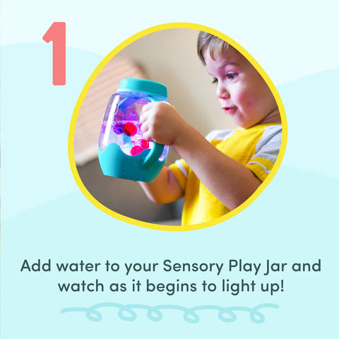 Glo Pals Sensory Play Jar - Lady Bug Coral
