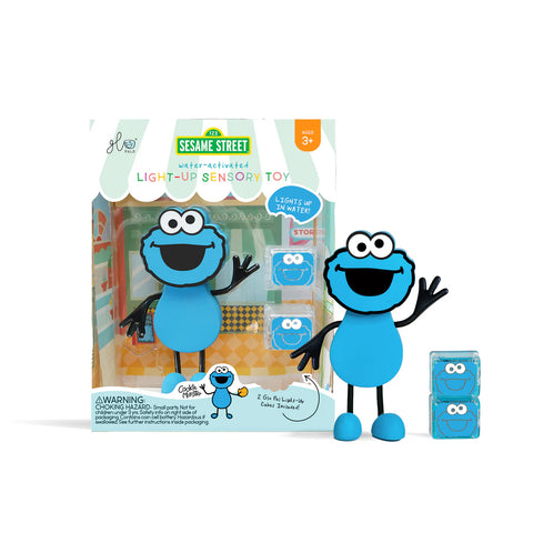 Glo Pals Sesame Street Water Activated Bath Toy - Cookie Monster