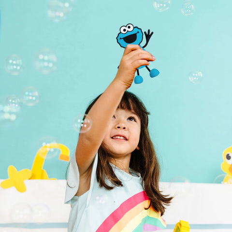 Glo Pals Sesame Street Water Activated Bath Toy - Cookie Monster