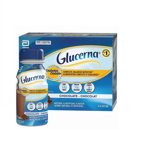 Expires February 2026 Clearance Glucerna Nutritional Drink Chocolate 6x237mL