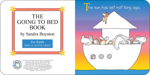 The Going to Bed Book by Sandra Boynton