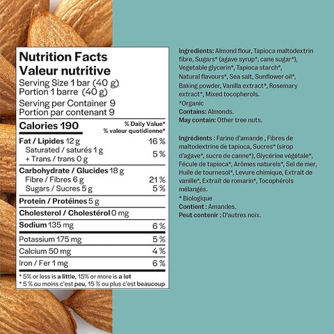 Good To Go Vanilla Almond Keto Bars 9 x 40 g Box simple instructions