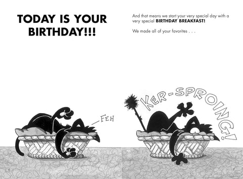 Happy Birthday, Bad Kitty - Paperback Black and White Edition