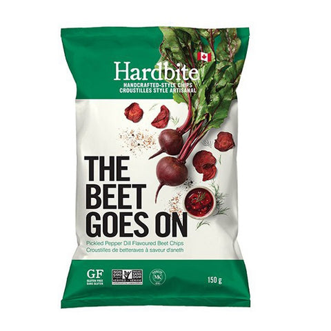 Hardbite The Beet Goes On Pickled Pepper Dill Beet Chips 150g