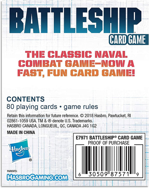 Hasbro Battleship Card Game English
