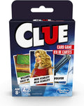 Hasbro Clue Mystery Card Game Bilingual