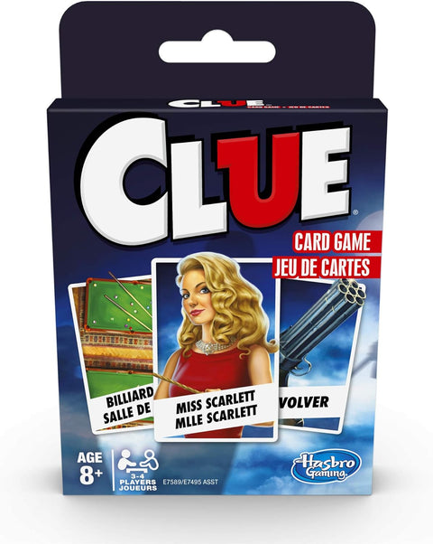 Hasbro Clue Mystery Card Game Bilingual