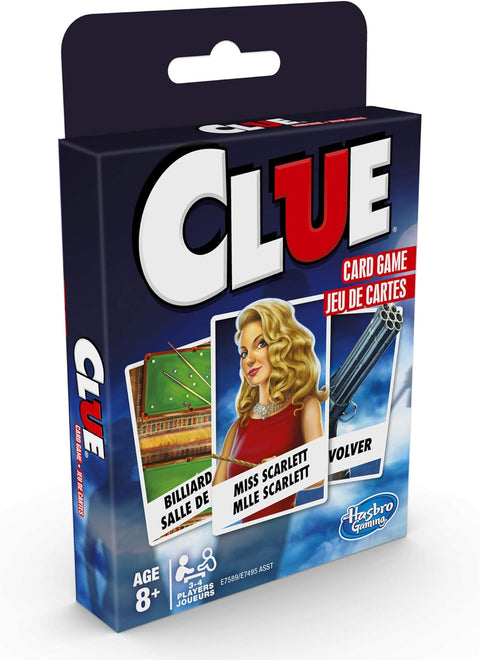 Hasbro Clue Mystery Card Game Bilingual