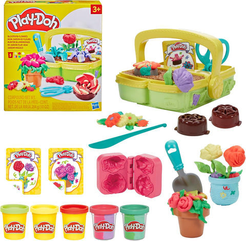 Hasbro Play-Doh Blooming Flowers Fantastical Garden Toy Playset