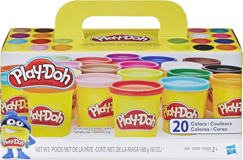 Hasbro Play-Doh Super Color Pack of 20 Cans Assorted