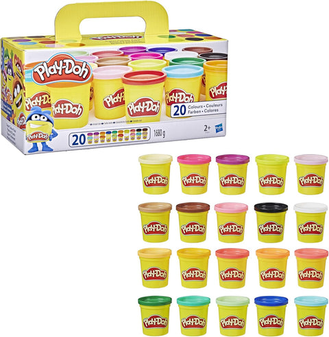 Hasbro Play-Doh Super Color Pack of 20 Cans Assorted