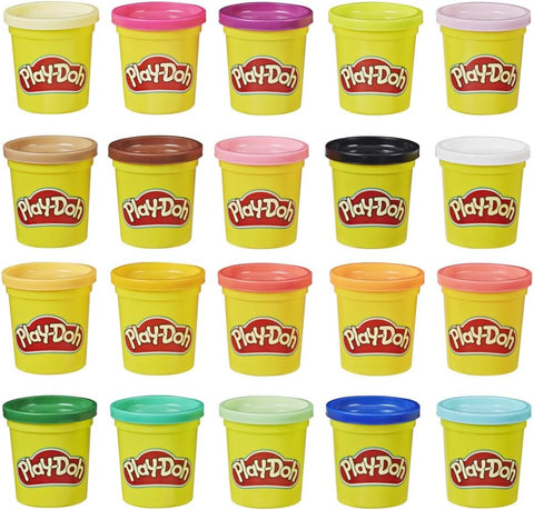 Hasbro Play-Doh Super Color Pack of 20 Cans Assorted