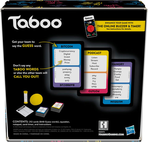 Hasbro Taboo Card Game - The Game of Unspeakable Fun