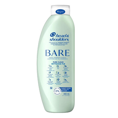 Expires February 2026 Clearance Head & Shoulders Bare Pure Clean Anti-Dandruff Shampoo 400mL