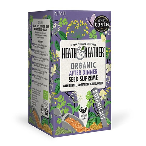 Heath & Heather Organic After Dinner Seed Supreme Tea 20 Count - YesWellness.com