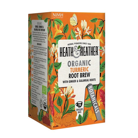 Heath & Heather Organic Turmeric Root Brew 20 Count - YesWellness.com