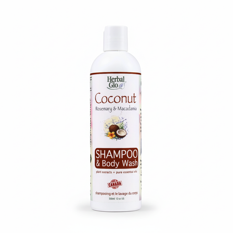 Herbal Glo Coconut Rosemary Macadamia Shampoo & Body Wash 350mL