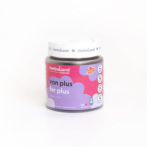 Herbaland Iron Plus Blueberry Flavour 60 Gummies