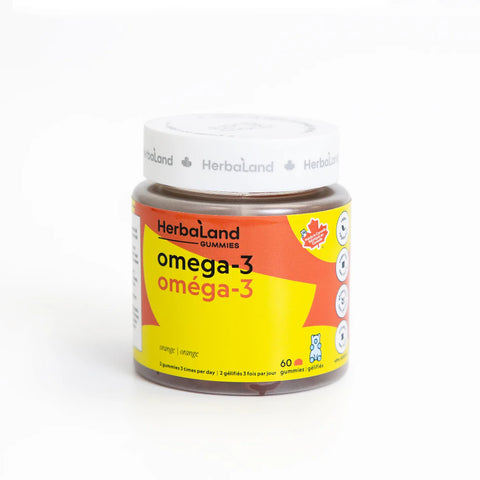 Herbaland Omega-3 Orange Flavour 60 Gummies