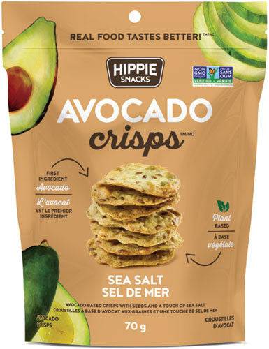 Hippie Snacks Avocado Crisps - Sea Salt 70 g