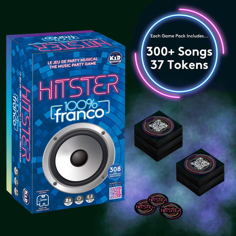 Hitster The Music Party Game - 100% Franco French Songs Edition
