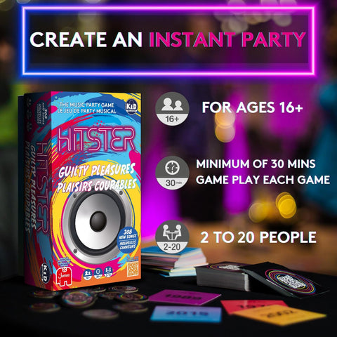 Hitster The Music Party Game - Guilty Pleasures