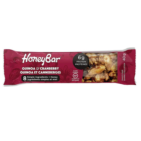 Honeybar Quinoa & Cranberry Snack Bar 40g