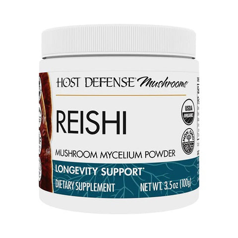 Host Defense Reishi Mushroom Mycelium Powder 100g - YesWellness.com
