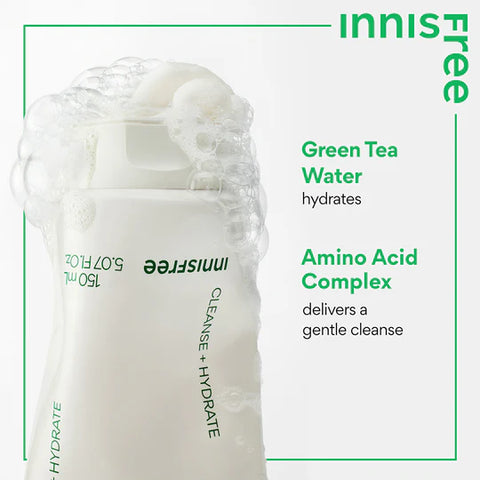 Innisfree Green Tea Amino Hydrating Cleansing Foam 150g