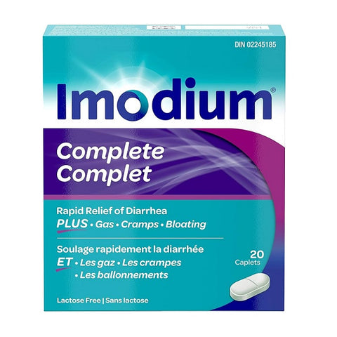 Imodium Complete Rapid Relief of Diarrhea 20 Caplets 