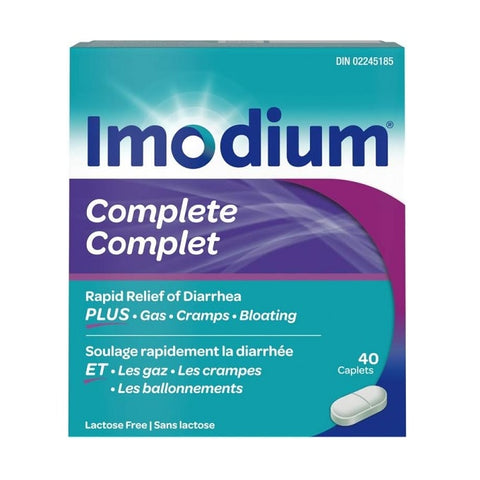 Imodium Complete Rapid Relief of Diarrhea 40 Caplets 