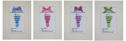 Imp Prints Footprint Bow Mat Kit