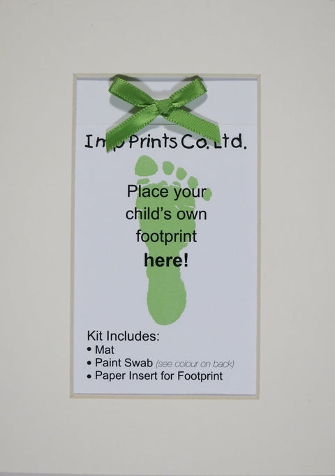 Imp Prints Footprint Bow Mat Kit