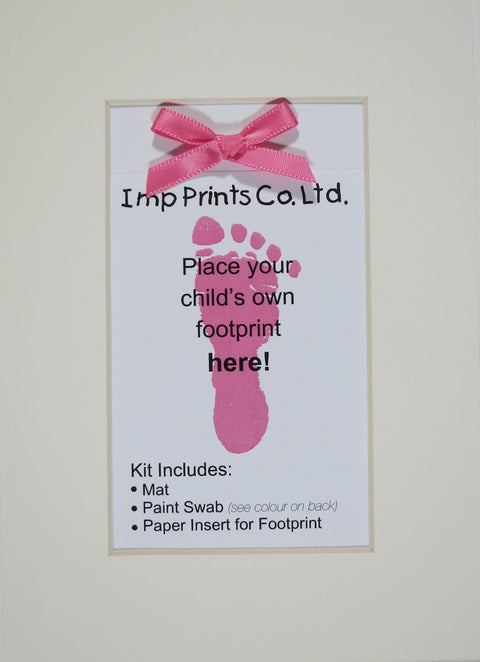 Imp Prints Footprint Bow Mat Kit