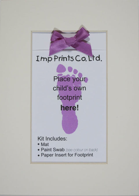 Imp Prints Footprint Bow Mat Kit