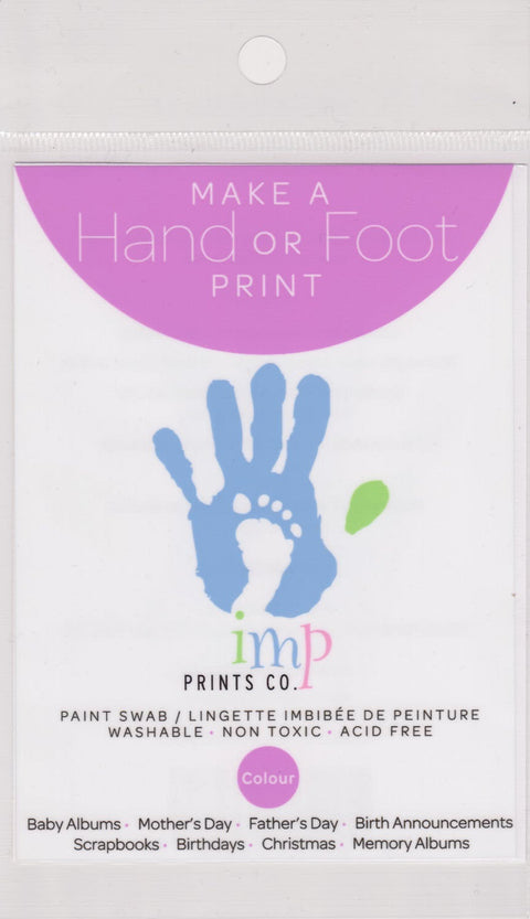 Imp Prints Hand or Foot Print Paint Swab