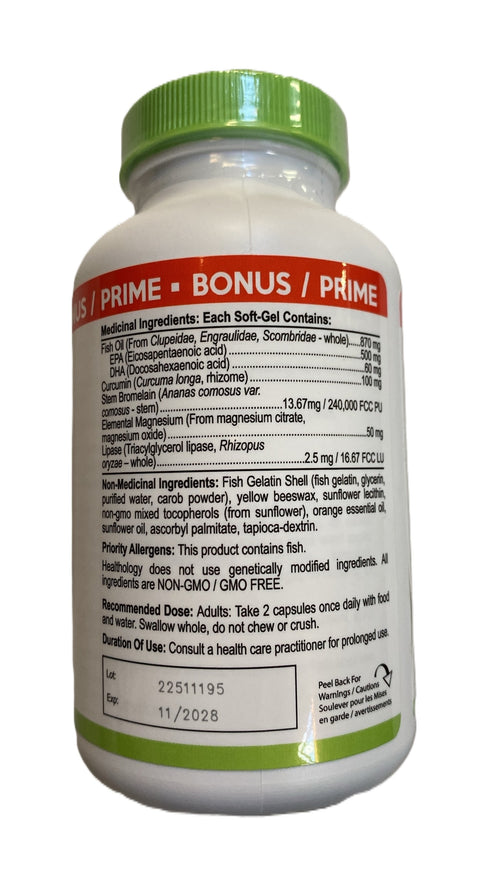 Healthology Inflamma Mend Bunos Prime 60 + 30 Softgels