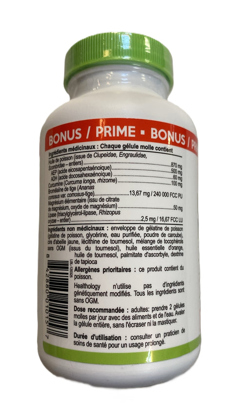 Healthology Inflamma Mend Bunos Prime 60 + 30 Softgels