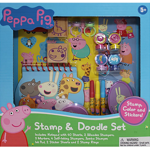 Inkology Peppa Pig Stamp & Doodle Set - Stamp Color and Stickers