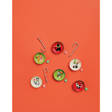 Danica Jubilee Kitty Carol Christmas Pinch Bowls Set of 6