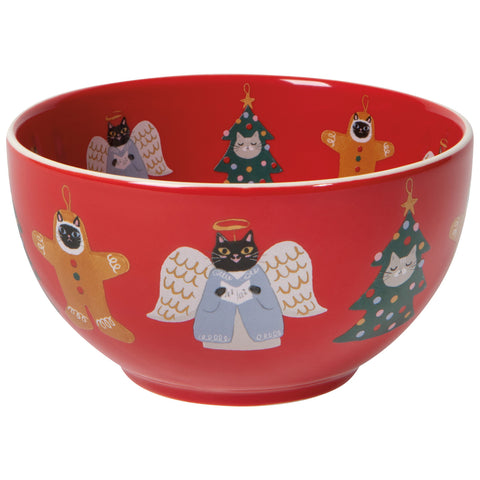 Danica Jubilee Bauble Cats Christmas Bowls Set of 4 - Assorted