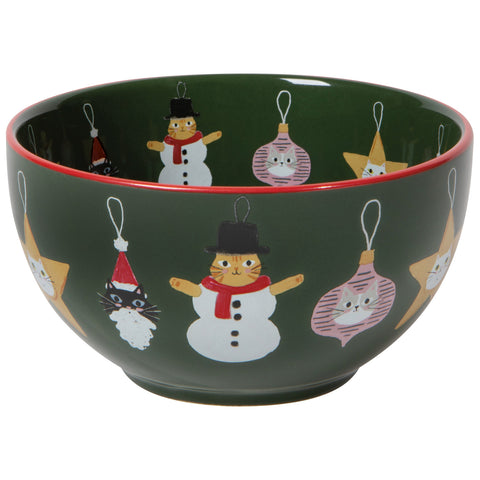 Danica Jubilee Bauble Cats Christmas Bowls Set of 4 - Assorted