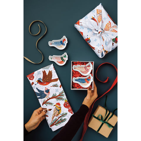 Danica Jubilee Season's Tweetings Christmas Floursack Dishtowels