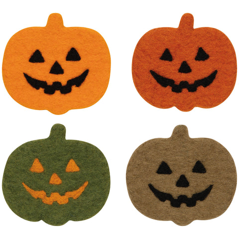 Danica Jubilee Boo Crew Halloween Felt Wool Coaster Set of 4