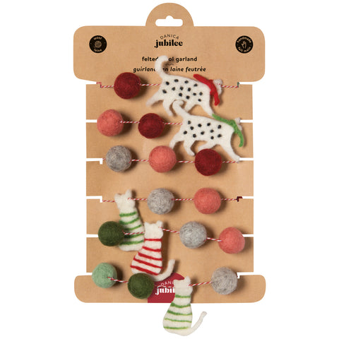 Danica Jubilee Cats Christmas Felt Garland