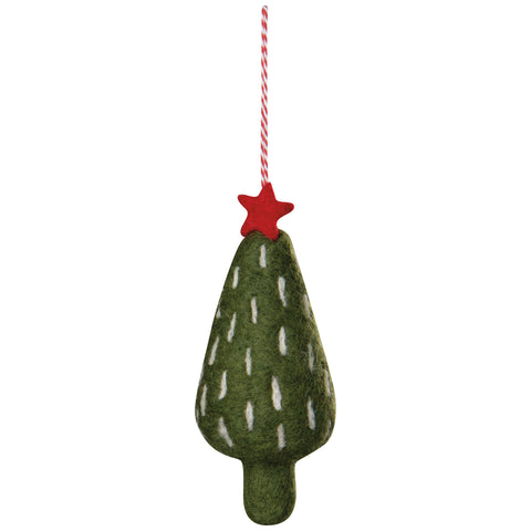 Danica Jubilee Yuletide Felt Christmas Tree Ornaments - 3 Assorted Styles